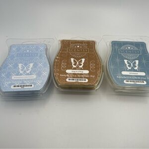 SCENTSY Snowplace like Home, Whiteout, Hug in a Mug Scents Wax Bars Lot of 3 New